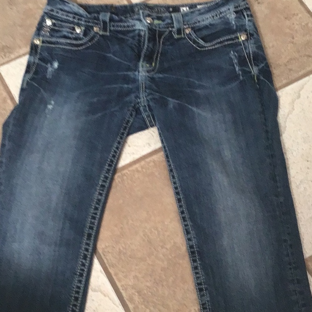 Blue capris